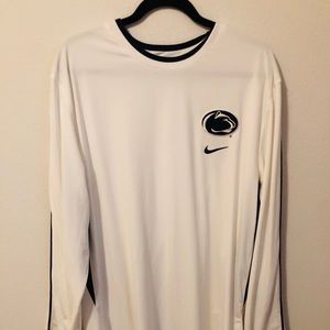 Penn State Nike Long Sleeve, White, Size L